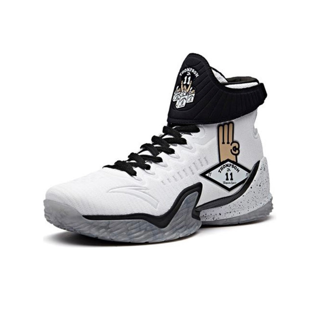 Anta Klay Thompson Kt3 “Chop hands” Basketball Shoes White / Black USA | JFZ041629