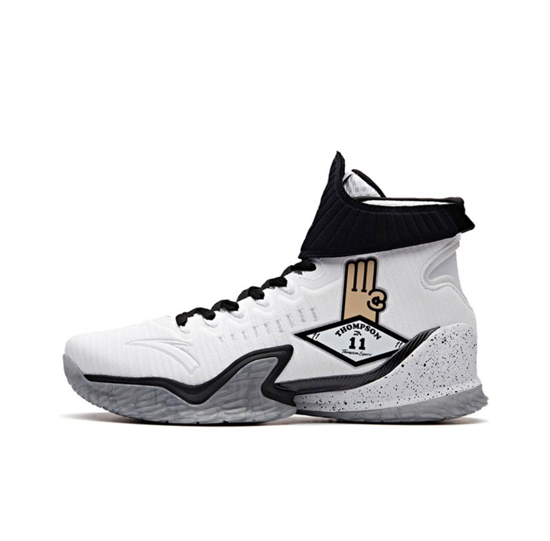 Anta Klay Thompson Kt3 “Chop hands” Basketball Shoes White / Black USA | JFZ041629