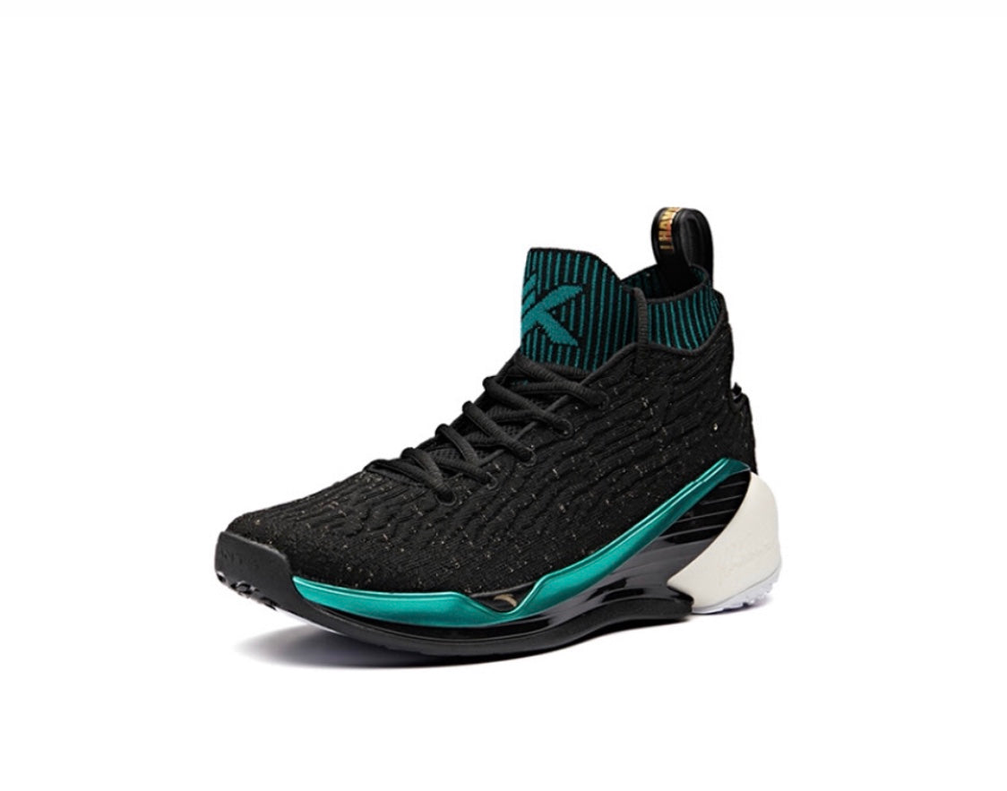 Anta Klay Thompson Kt4 Basketball Shoes Black / Green USA | ORT368704