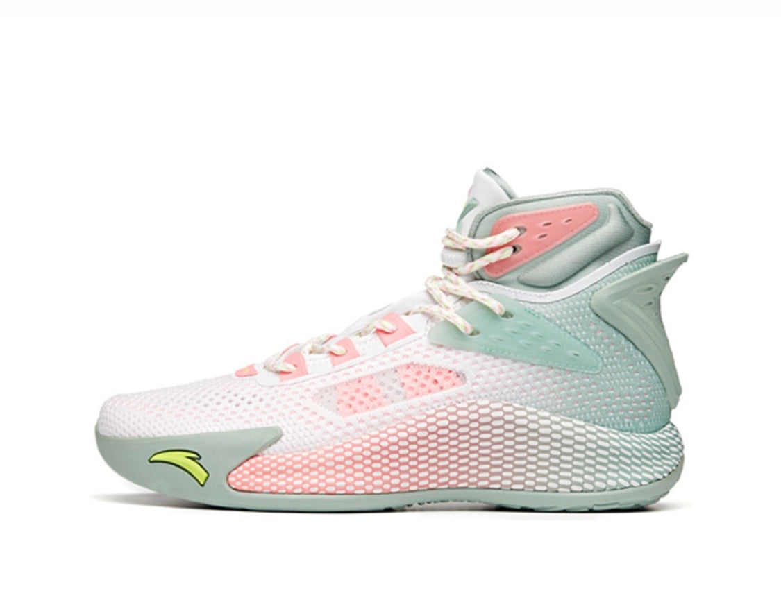 Anta Klay Thompson Kt5 High Basketball Shoes White / Green / Pink USA | BUS572986