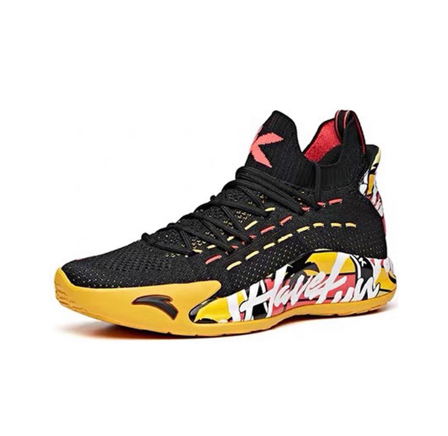 Anta Klay Thompson Kt5 Low “Have Fun In LA” Basketball Shoes Black / Yellow USA | GVE987342