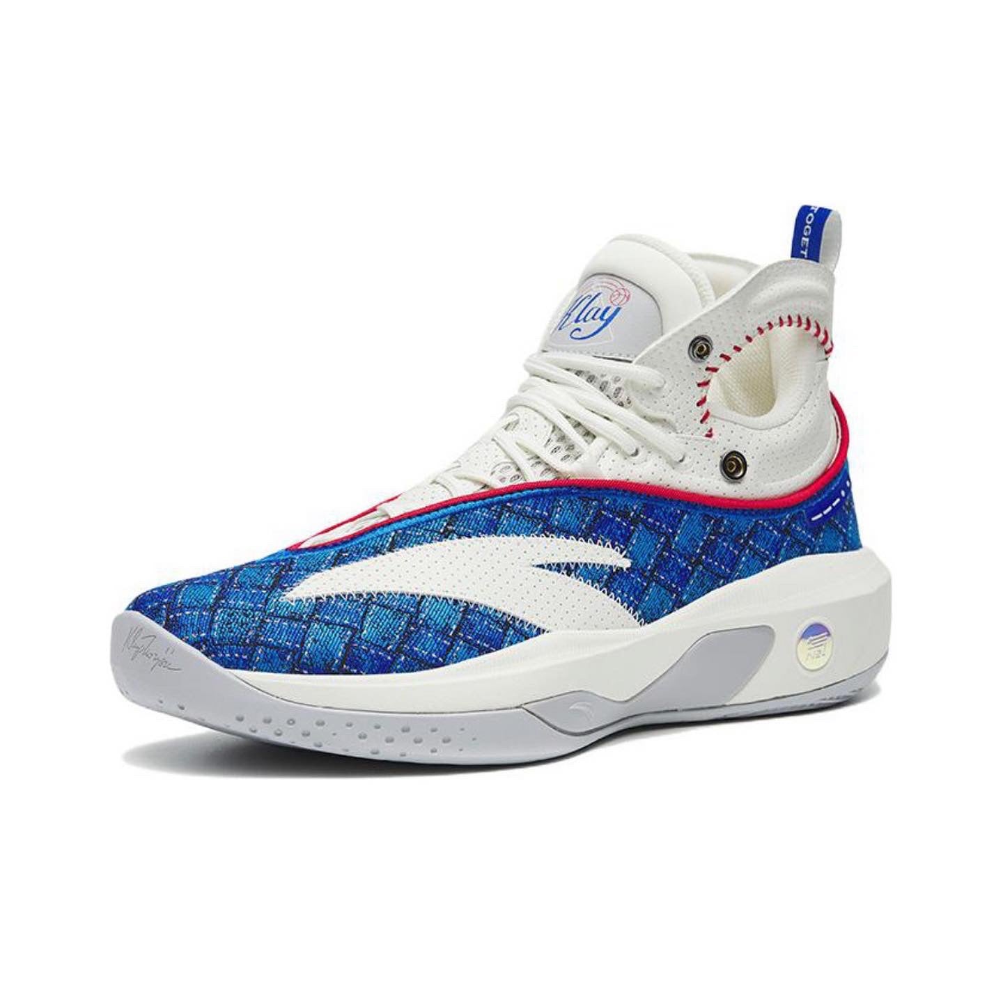 Anta Klay Thompson Kt8 “Baseball” Basketball Shoes White / Blue USA | FYJ907254