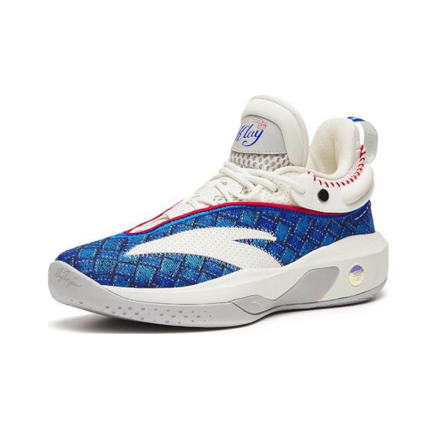 Anta Klay Thompson Kt8 “Baseball” Basketball Shoes White / Blue USA | FYJ907254