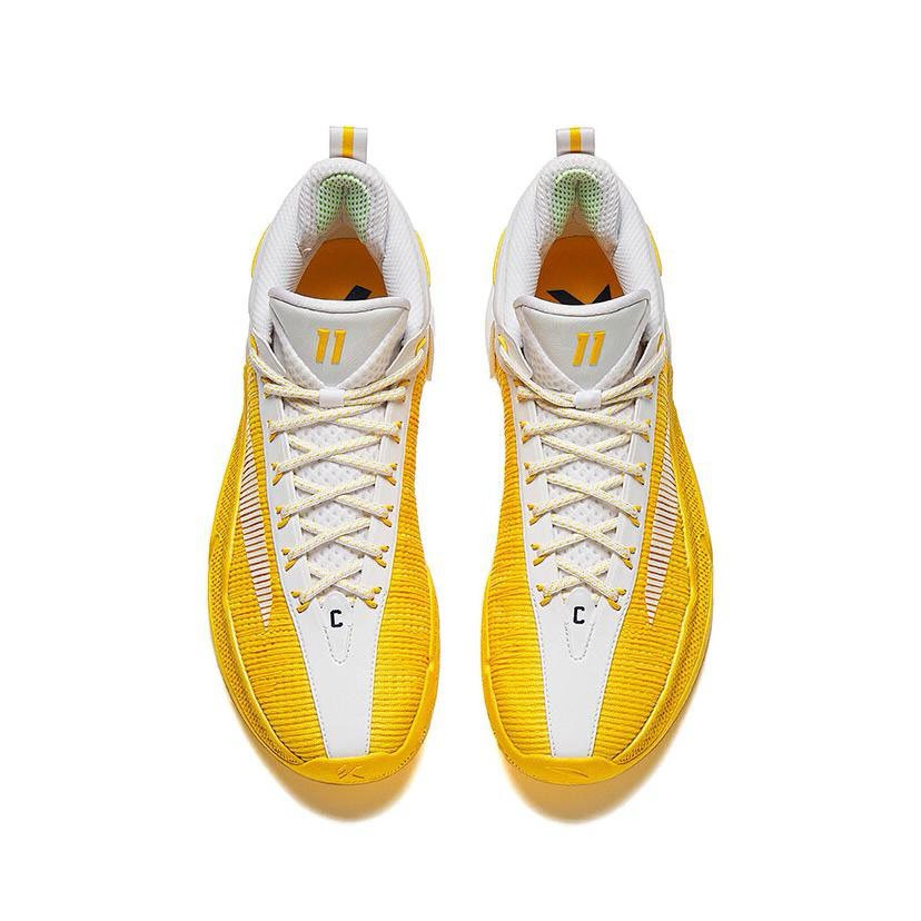 Anta Klay Thompson Kt9 Basketball Shoes Yellow White USA | URW127065