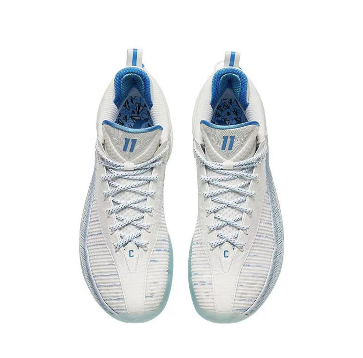 Anta Klay Thompson Kt9 Basketball Shoes White / Blue USA | XNJ872031