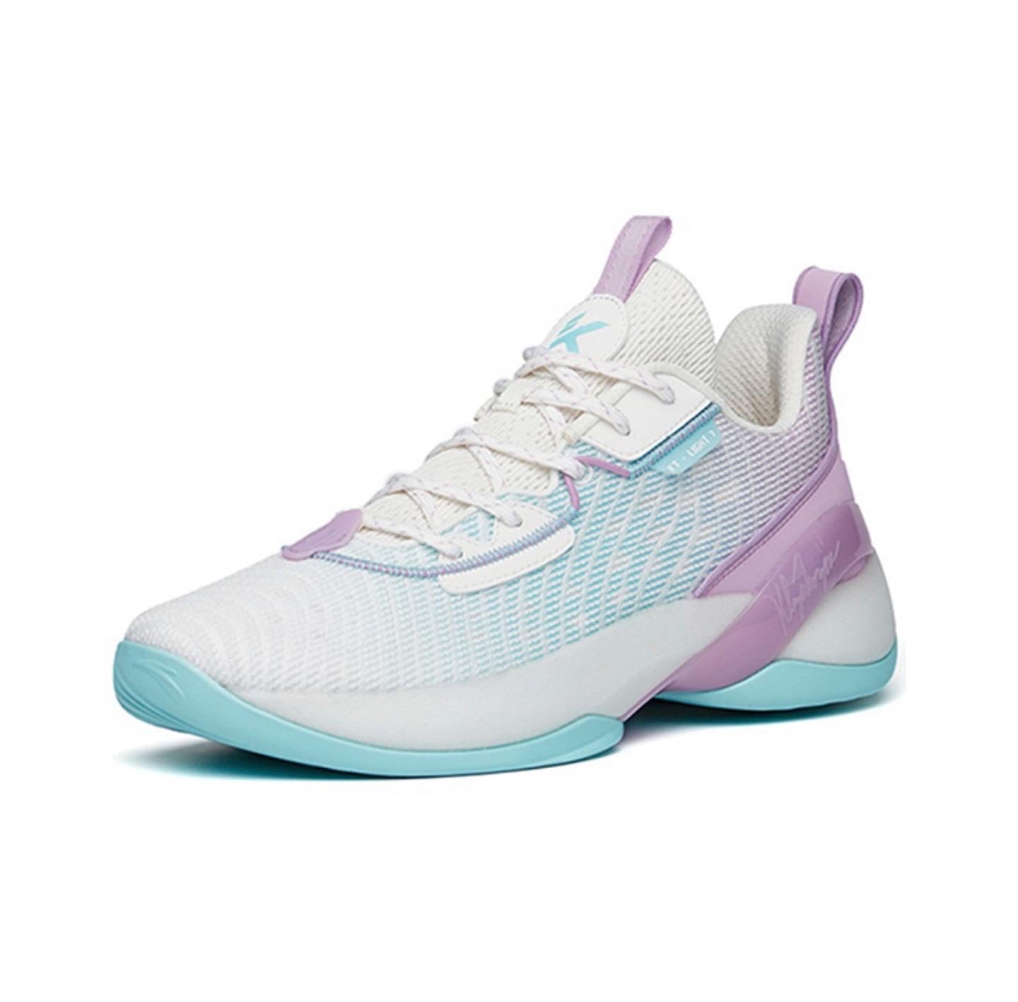 Anta Klay Thompson Light Cavalry 7 Basketball Shoes White / Blue / Purple USA | VXQ480529