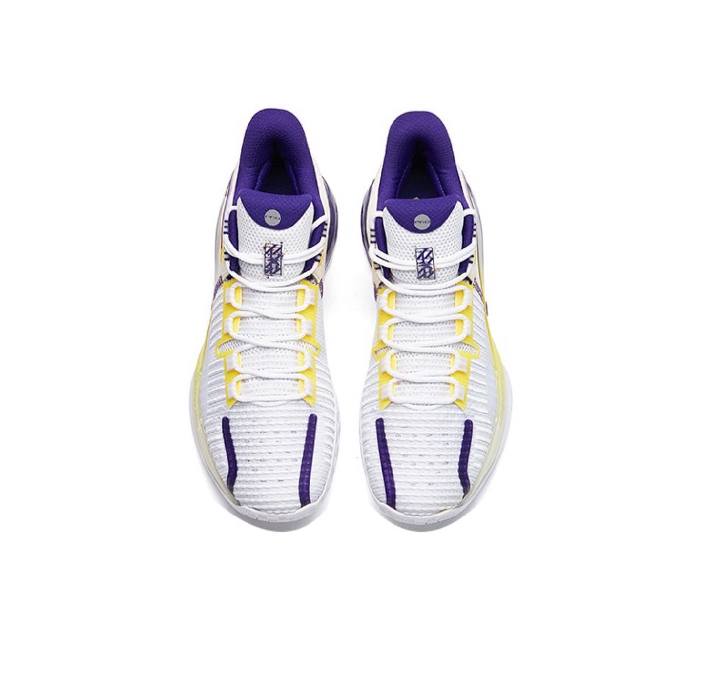 Anta Light Crazy 1 Pro Low Basketball Shoes White / Purple USA | ZCK746198