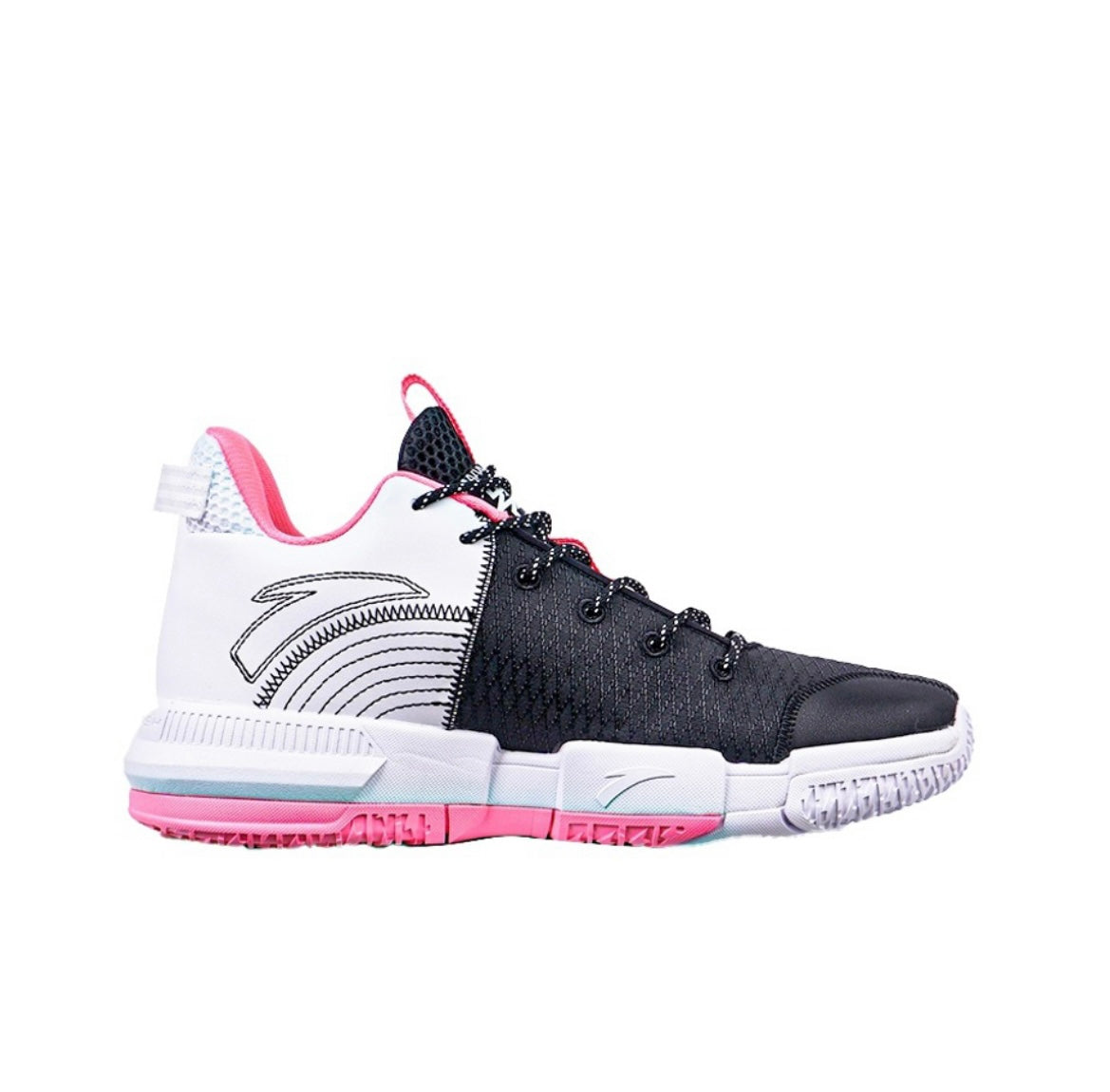 Anta Light Crazy 2 Basketball Shoes Black / Pink / White USA | EBQ075432