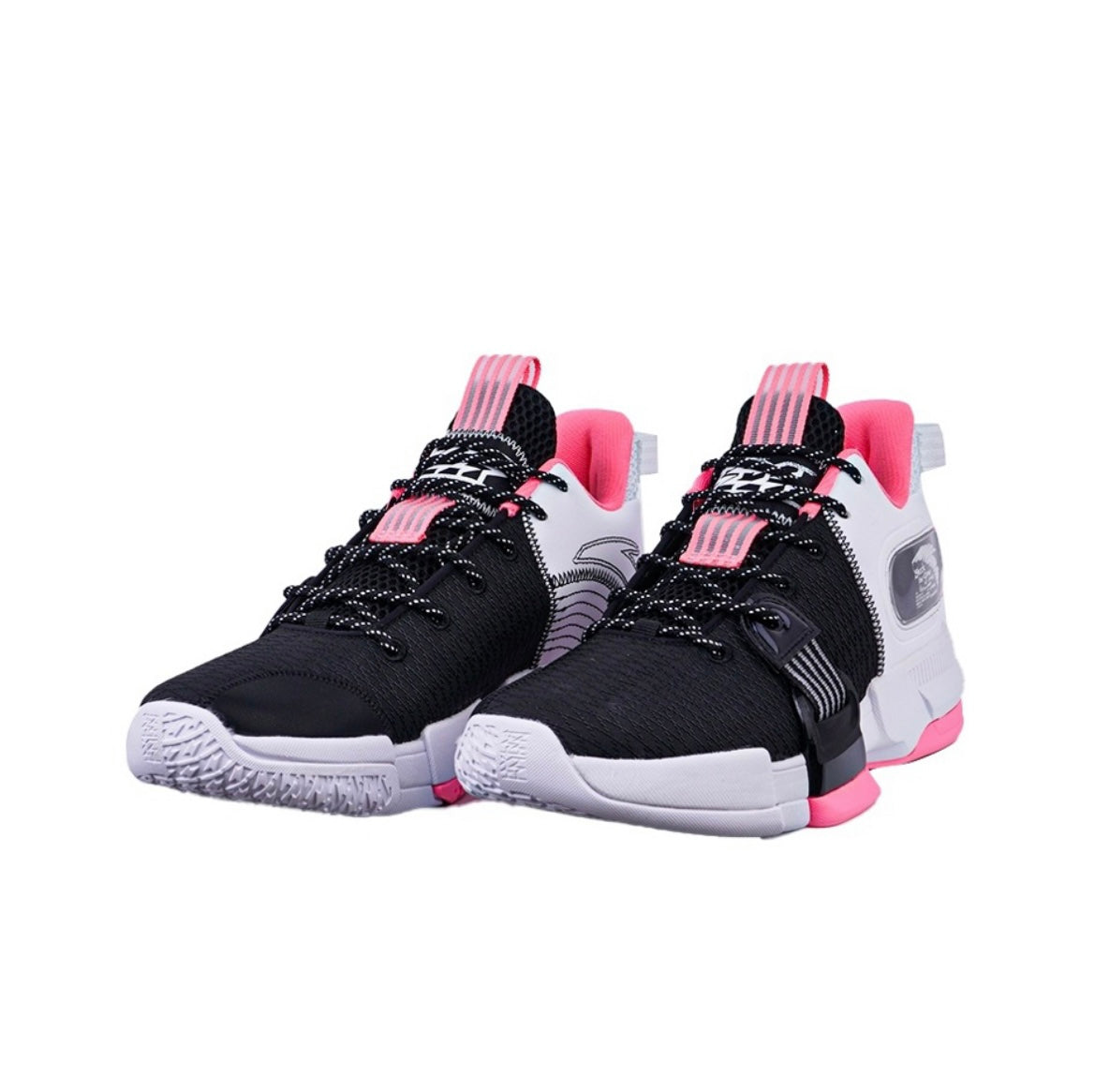 Anta Light Crazy 2 Basketball Shoes Black / Pink / White USA | EBQ075432