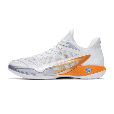 Anta Light Crazy 4 Basketball Shoes White / Purple / Orange USA | RFG394286