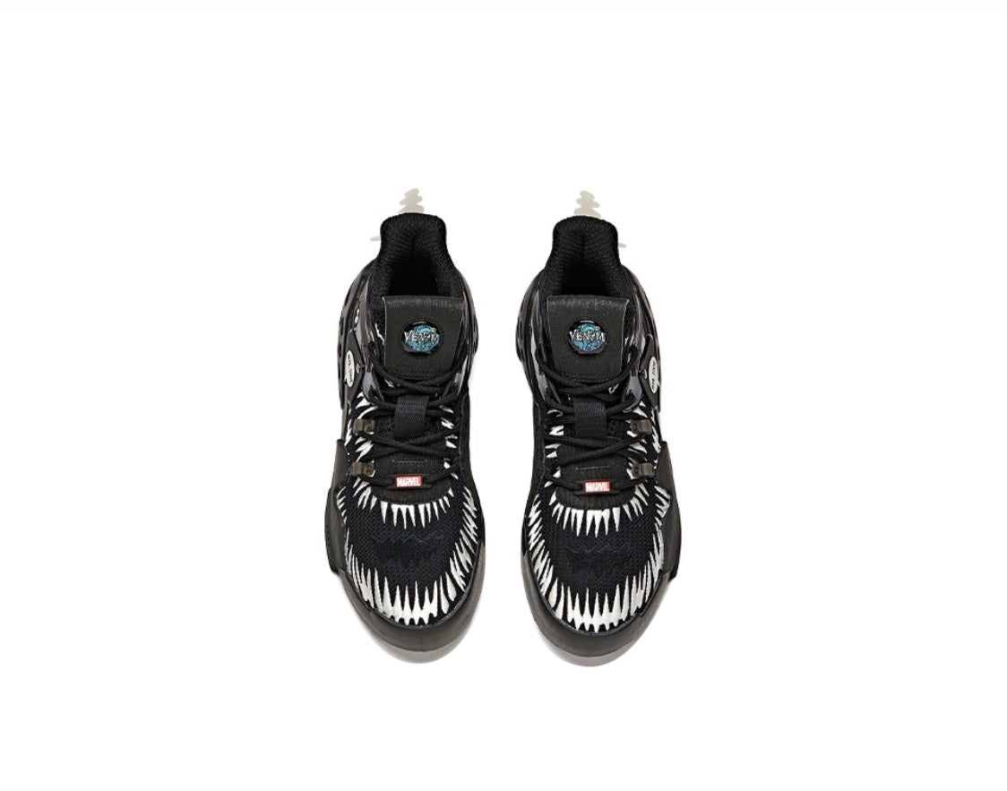 Anta Marvel Badao Mid “Venom” Running Shoes Black USA | JTV321675