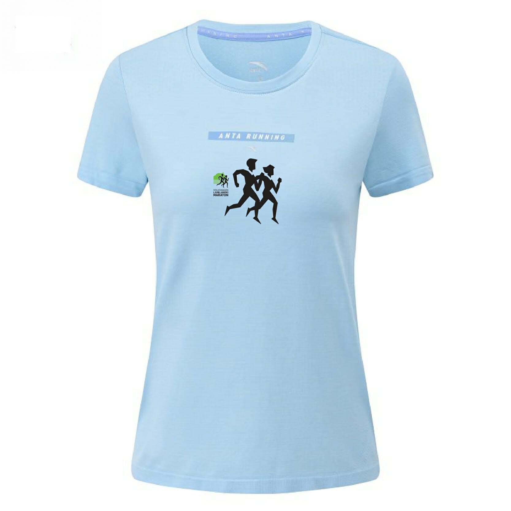 Anta Running T-shirt Light Blue USA | GZR475960