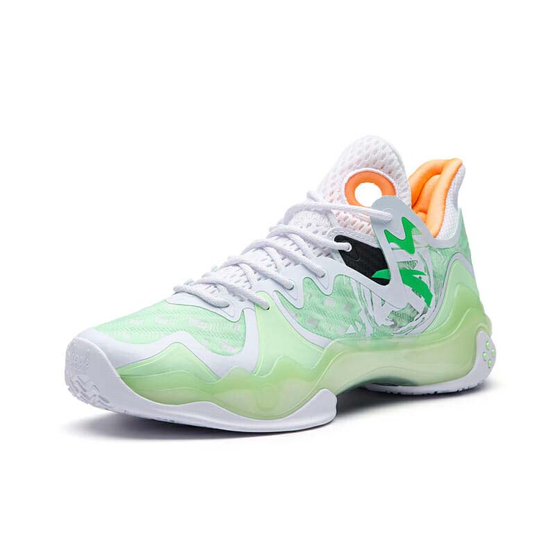 Anta SHOW 4 Basketball Shoes Green / White / Orange USA | PRD164205