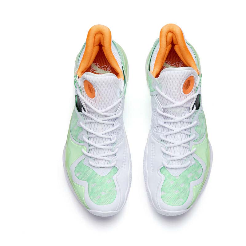 Anta SHOW 4 Basketball Shoes Green / White / Orange USA | PRD164205