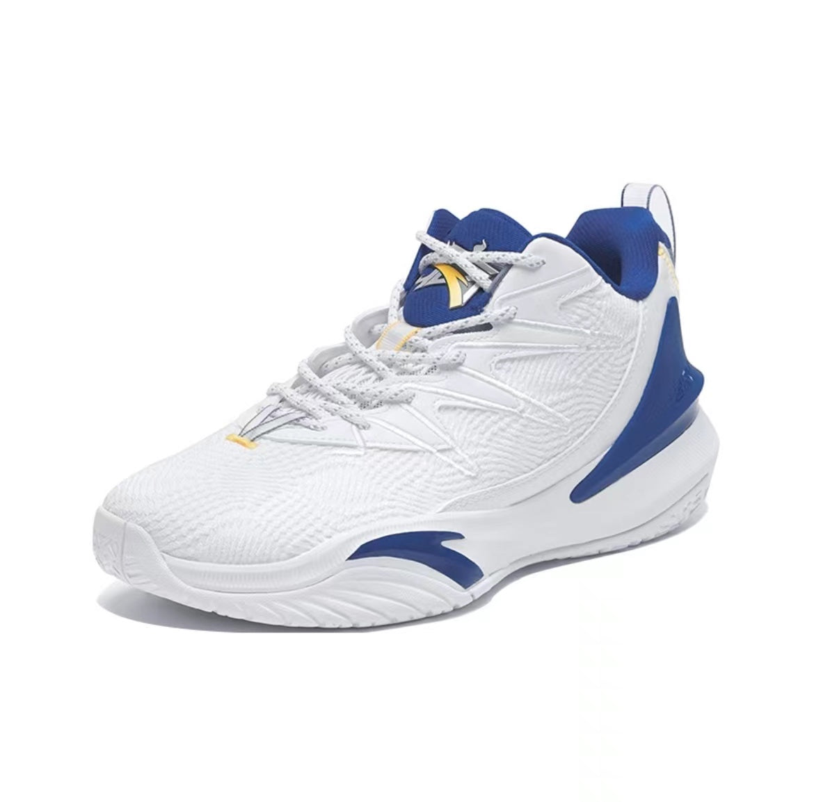 Anta Shock Quick Decision 5 Basketball Shoes White / Blue USA | PLO398710