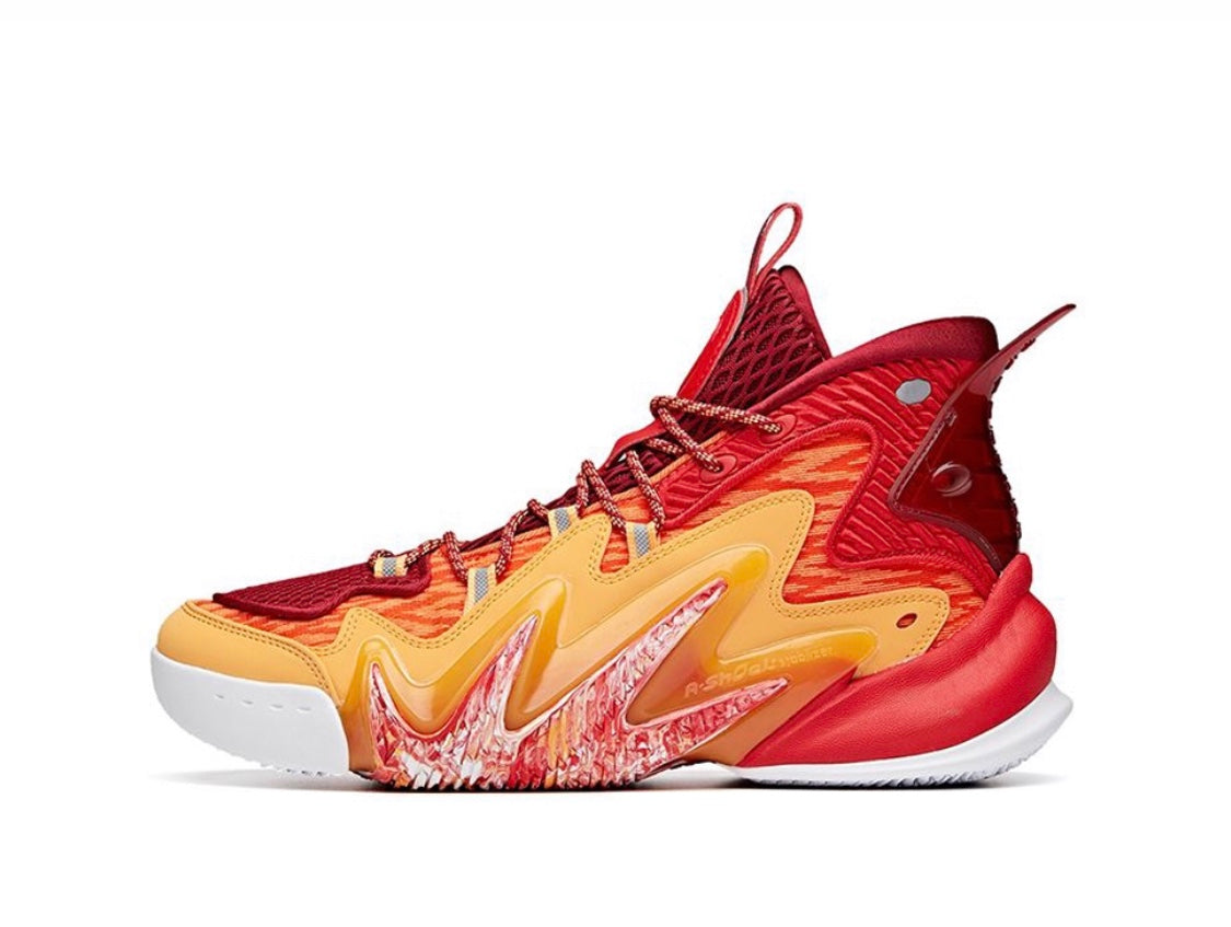 Anta Shock The Game 4.0 Basketball Shoes Red / Yellow USA | KZI218704