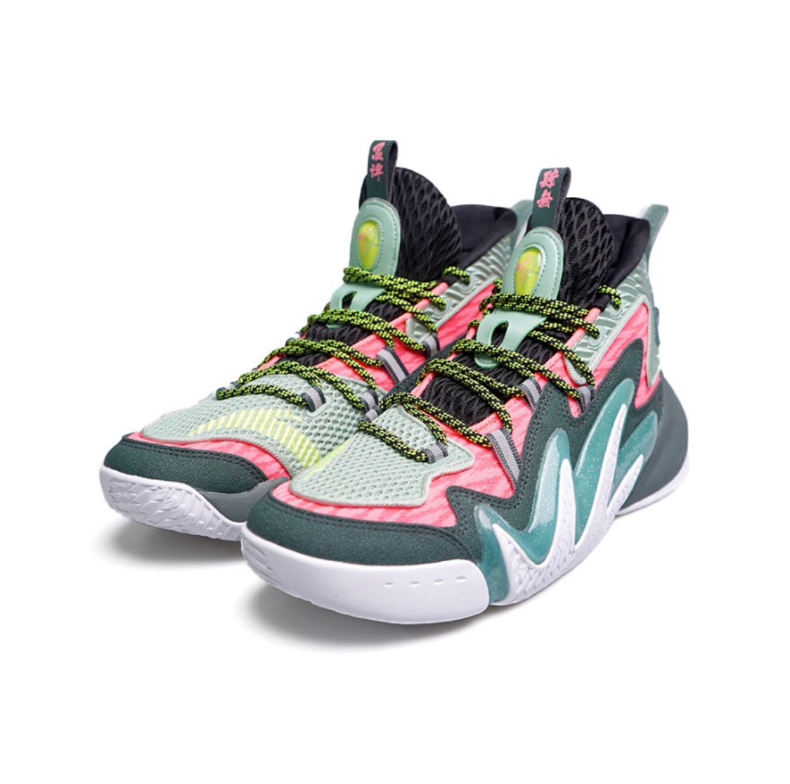 Anta Shock The Game 4.0 Basketball Shoes Grey / Green USA | JLB257930