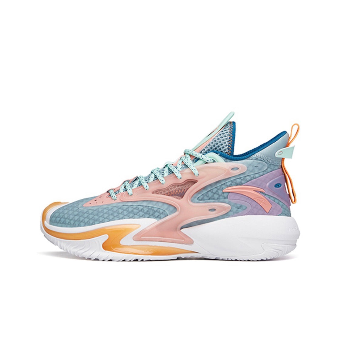 Anta Shock The Game 5.0 Crazy Tide 3.0 High Basketball Shoes Pink / Green USA | IQT561049