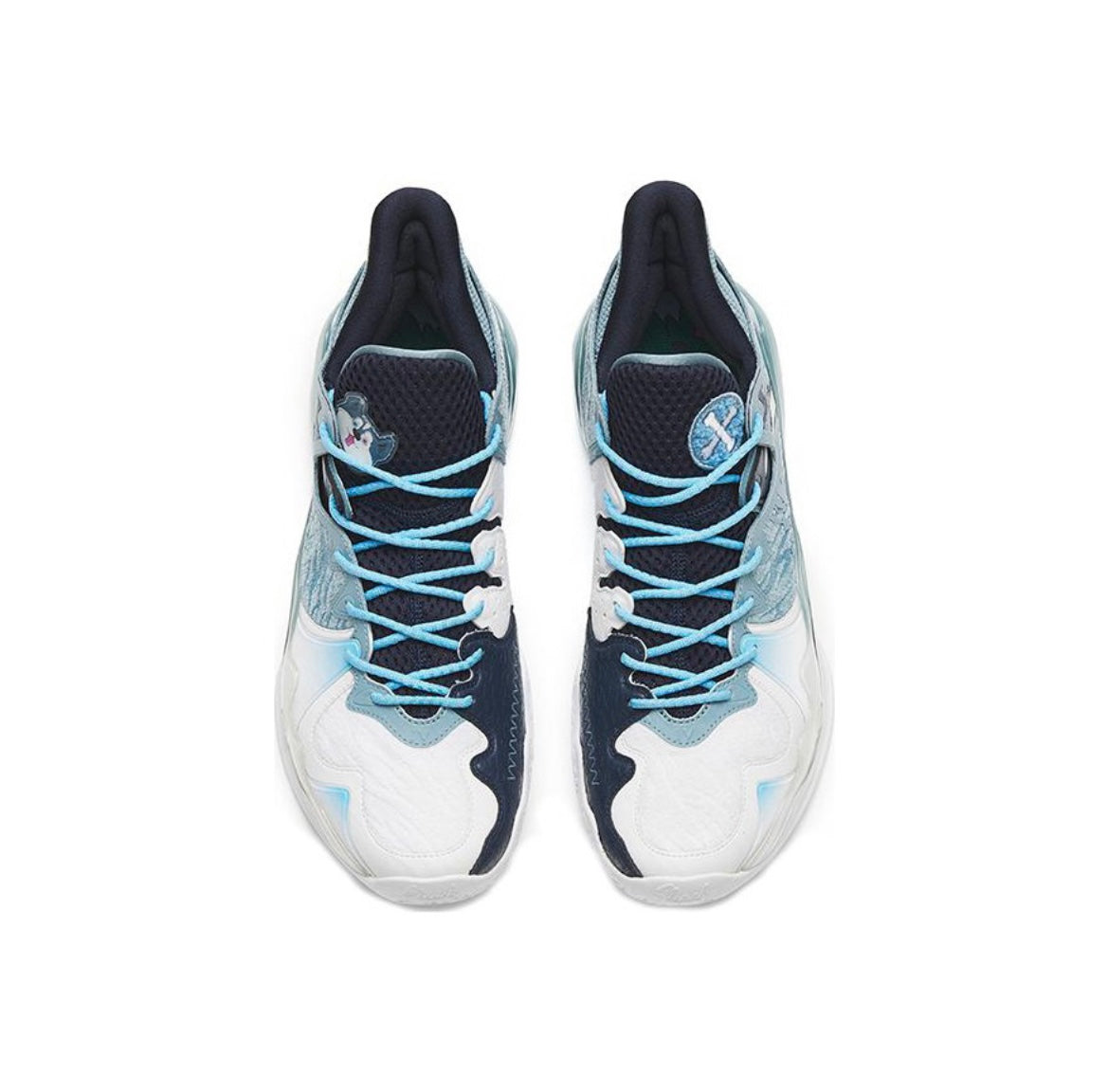 Anta Shock The Game 6.0/Shock Wave 4 Basketball Shoes Blue / Balck / White USA | OPT891042