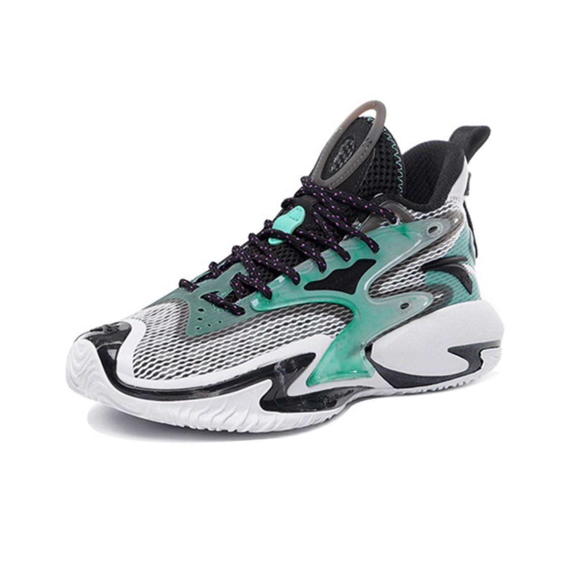 Anta Shock Wave 3 Basketball Shoes White / Green / Black USA | LQZ254396