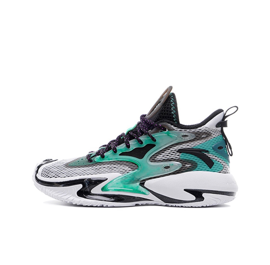 Anta Shock Wave 3 Basketball Shoes White / Green / Black USA | LQZ254396