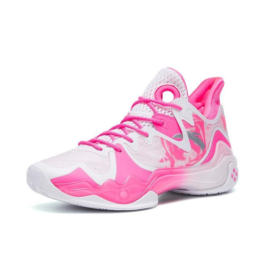 Anta Shock Wave 4 Basketball Shoes Pink / White USA | EZH326419