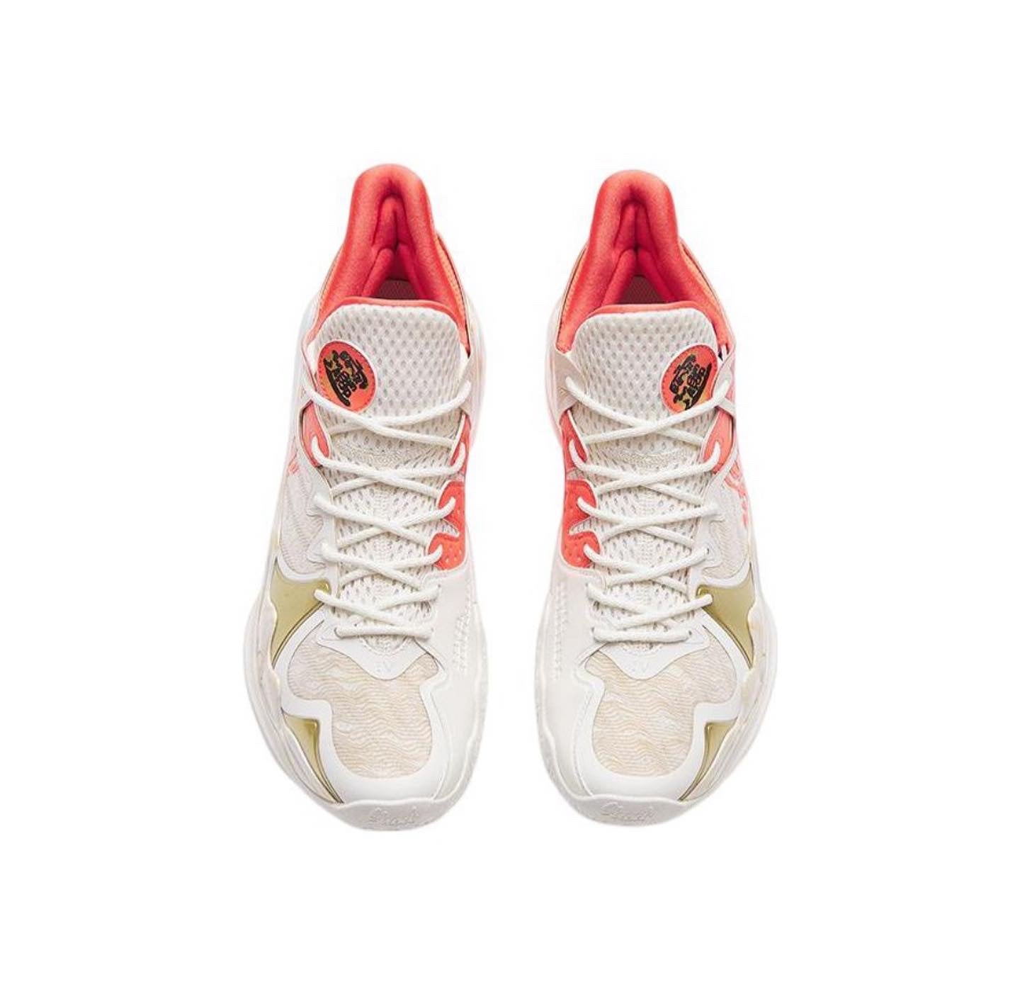 Anta Shock Wave 4 Basketball Shoes White / Pink USA | YEW390214