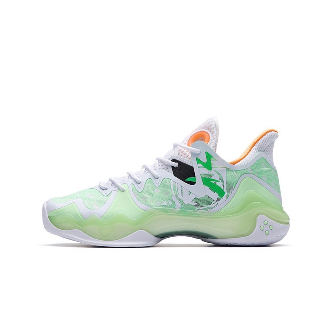 Anta Shock Wave 4 Basketball Shoes Green / White USA | JGF928415