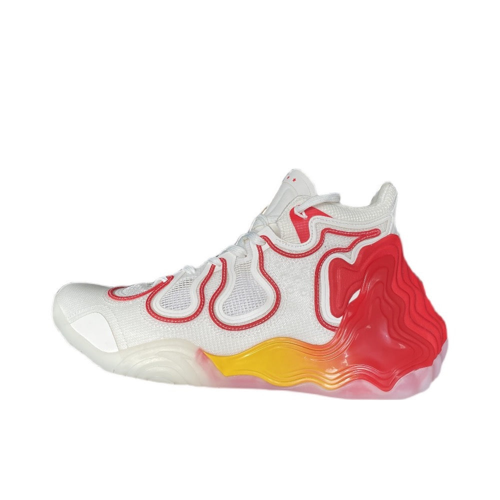 Anta Star Peak High Basketball Shoes White / Red USA | OBN806437