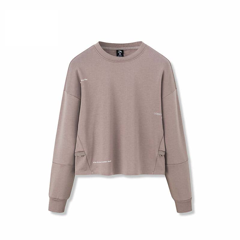 Anta Sweatshirts Grey Pink USA | XTU075629