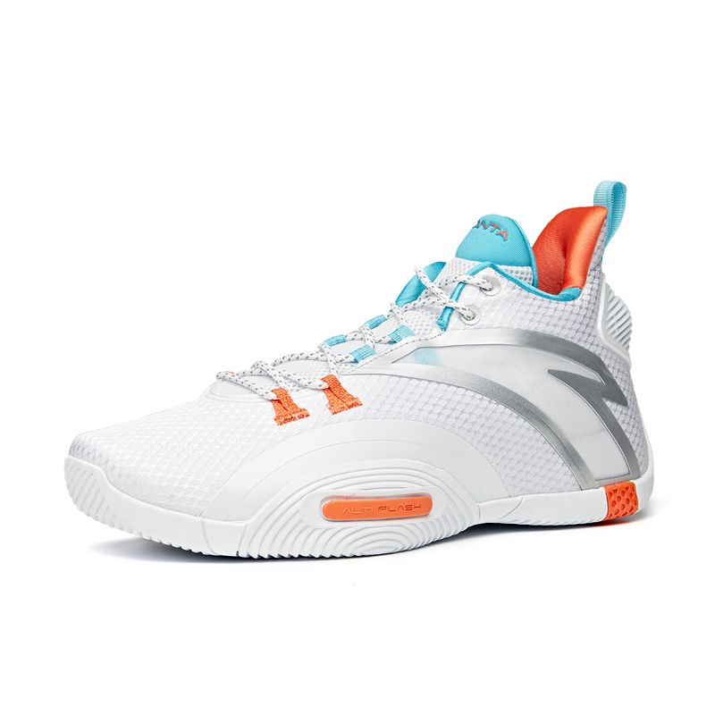 Anta UFO Celestial Body 3.0 Basketball Shoes White / Blue / Orange USA | BAN742189