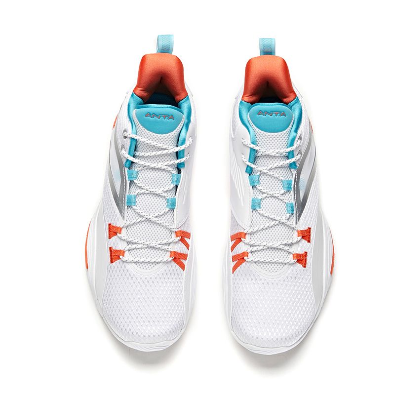 Anta UFO Celestial Body 3.0 Basketball Shoes White / Blue / Orange USA | BAN742189