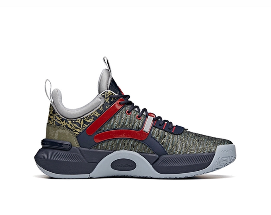 Anta x NARUTO “Hatake Kakashi” はたけ カカシ Basketball Shoes Olive / Navy USA | EYB563087