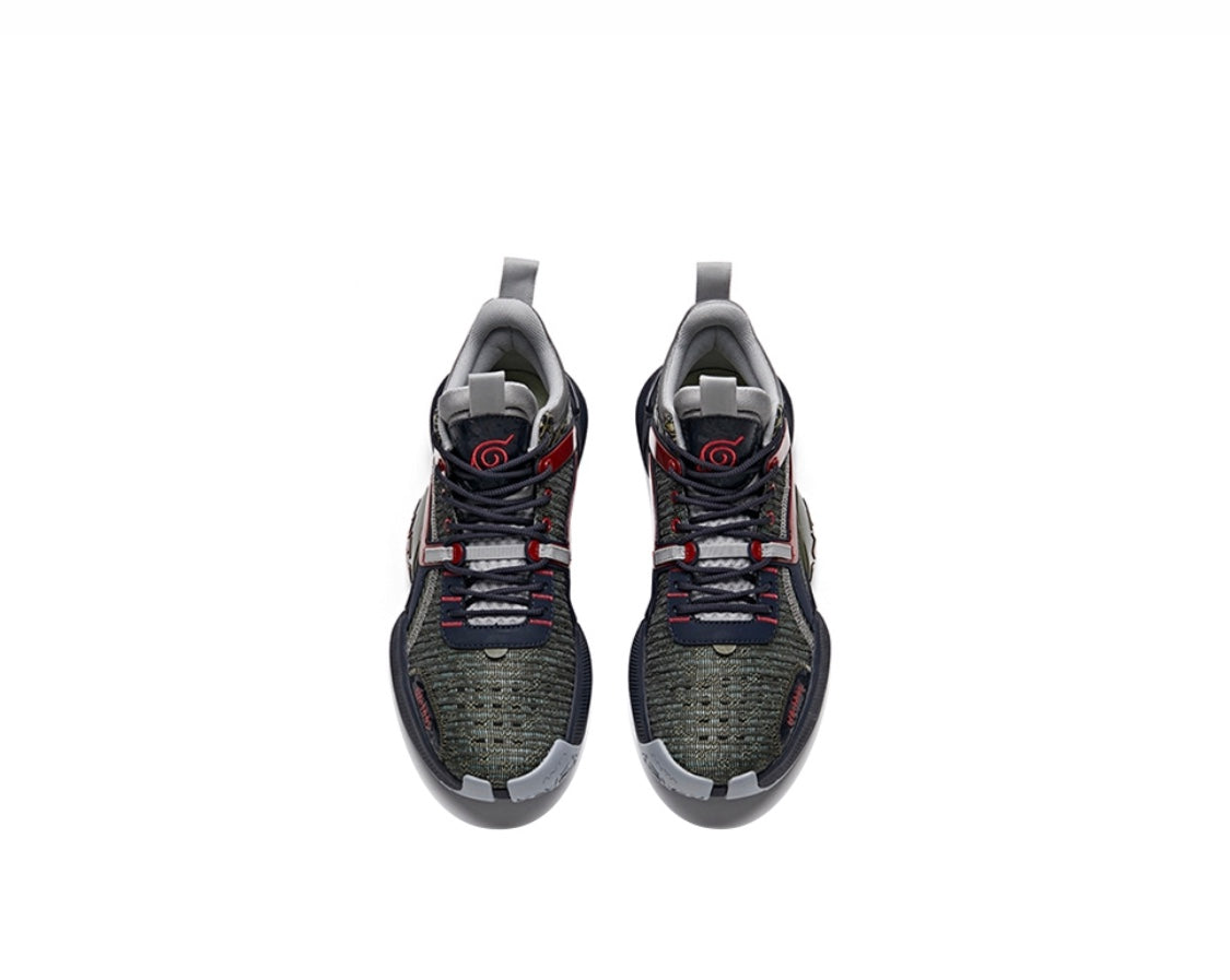 Anta x NARUTO “Hatake Kakashi” はたけ カカシ Basketball Shoes Olive / Navy USA | EYB563087