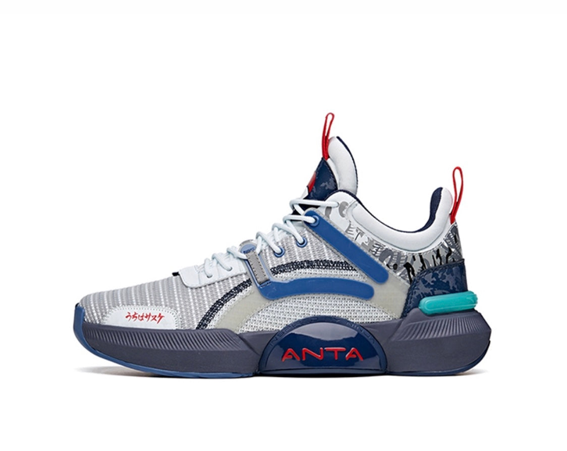 Anta x NARUTO “Uchiha Sasuke” うちは サスケ Basketball Shoes White / Navy USA | CML971634