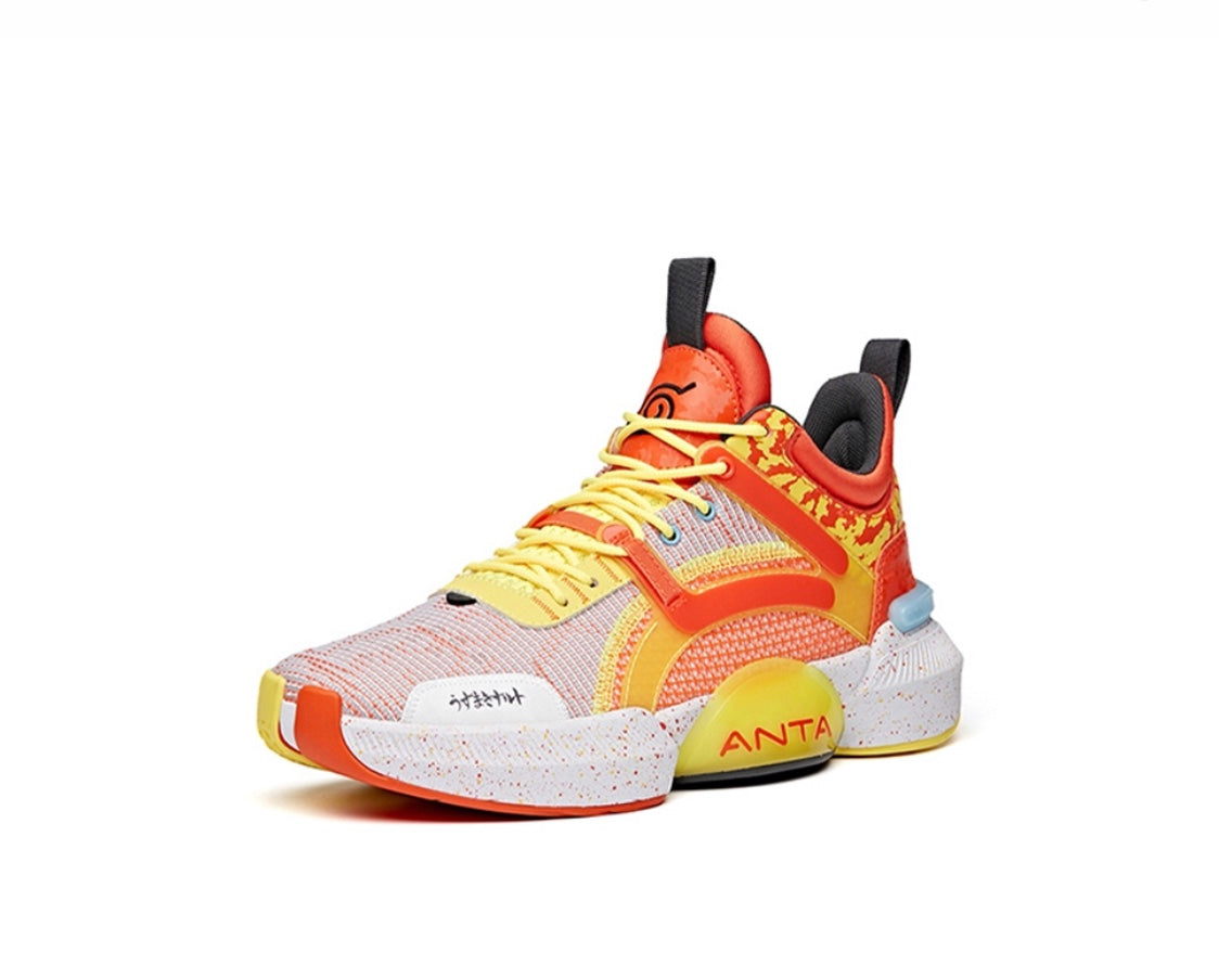 Anta x NARUTO “Uzumaki Naruto” うずまき ナルト Basketball Shoes Pink / Orange / Yellow USA | WFY253460