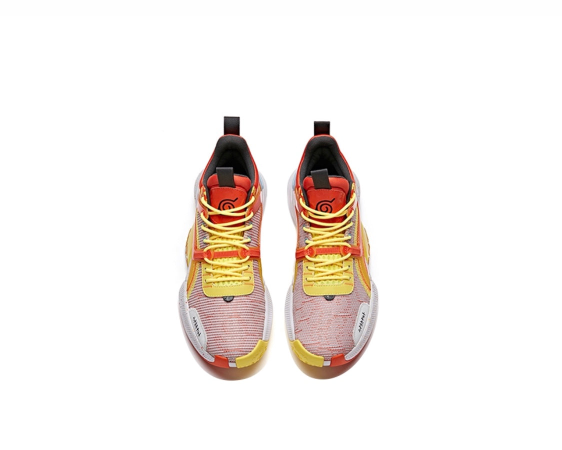 Anta x NARUTO “Uzumaki Naruto” うずまき ナルト Basketball Shoes Pink / Orange / Yellow USA | WFY253460