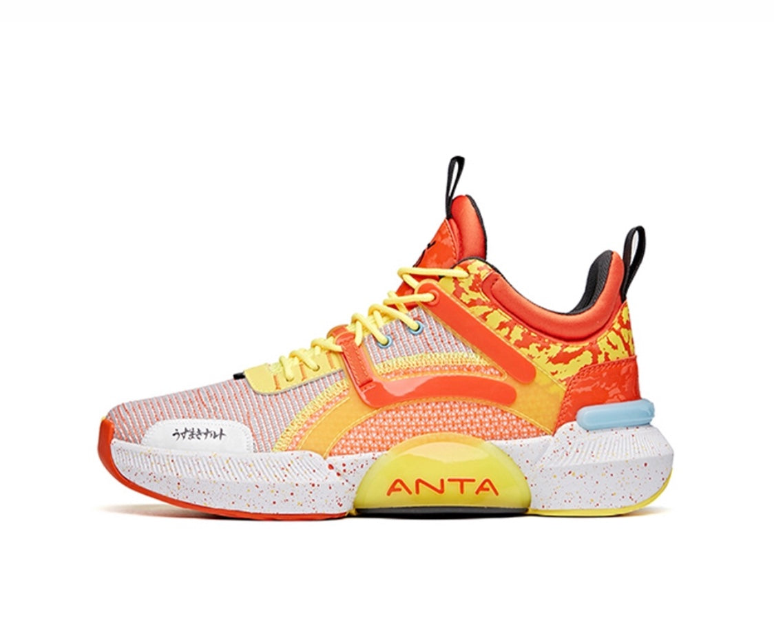 Anta x NARUTO “Uzumaki Naruto” うずまき ナルト Basketball Shoes Pink / Orange / Yellow USA | WFY253460