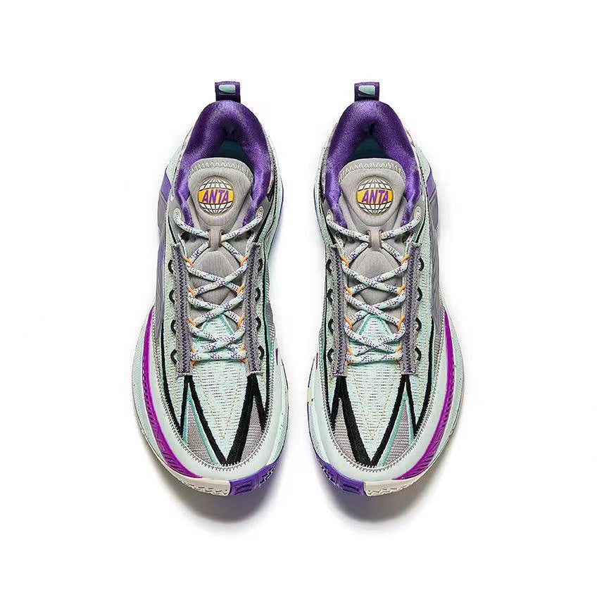 Anta Donte DiVincenzo x Anta Instant ZAP 1 ESG - Sleepless City Basketball Shoes Turquoise / Purple USA | MOX405397